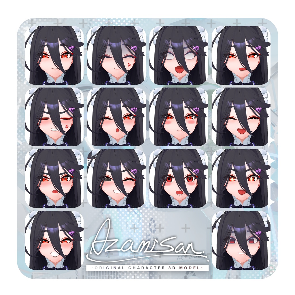 オリジナル3Dモデル 「アザミさん AZAMISAN」ver 1.05