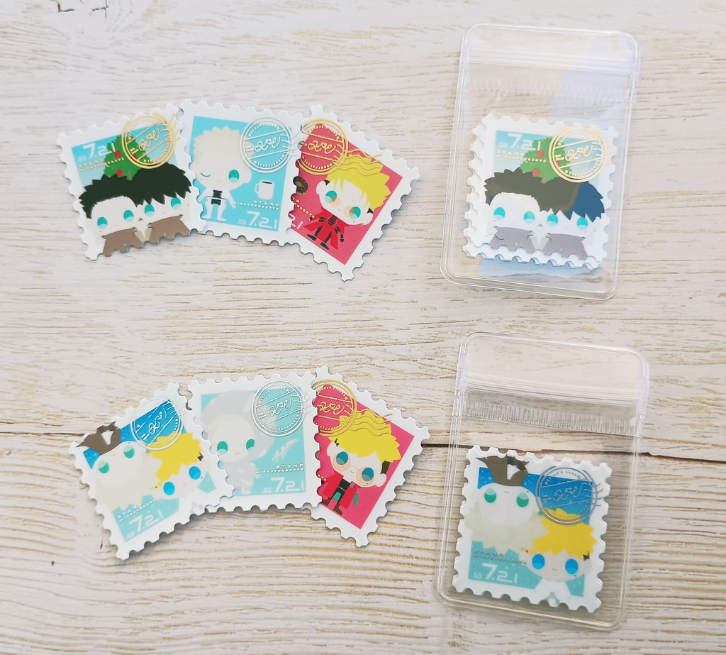 切手風シールセット