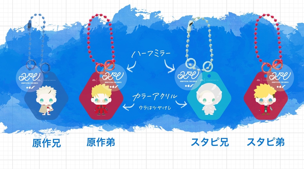 ミニキャラアクキー