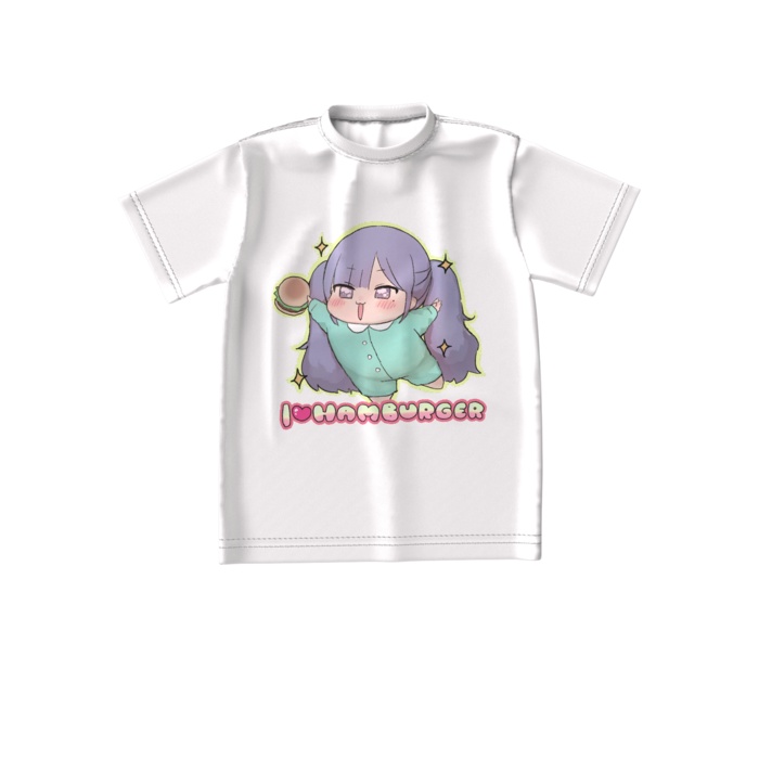 ハンバーガーだいすきTシャツ