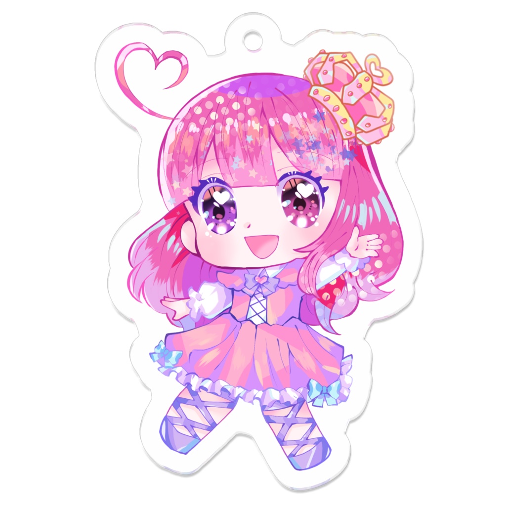一周年!キラキラアクリルキーホルダー