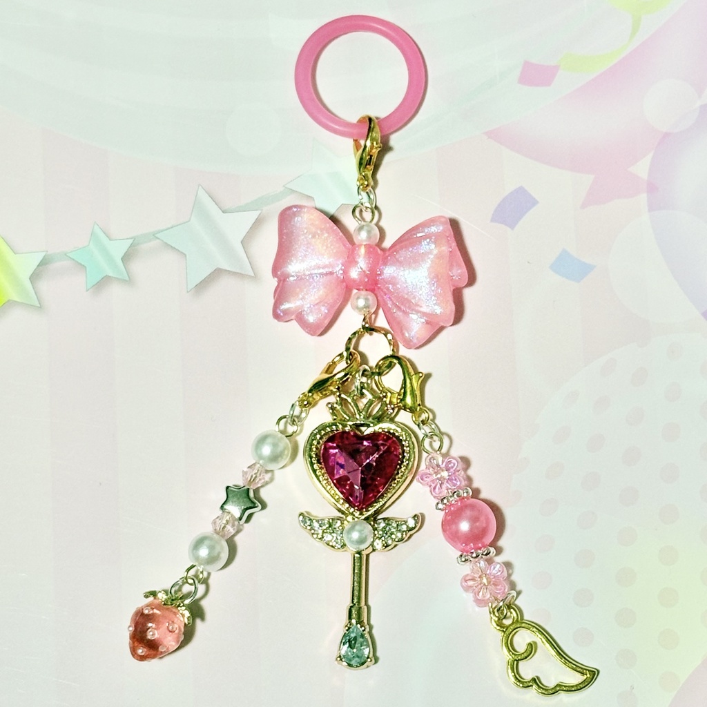 【ハンドメイド品】超カワ‼︎アルティメットエンジェル⭐︎魔法少女のめじるし ピンク