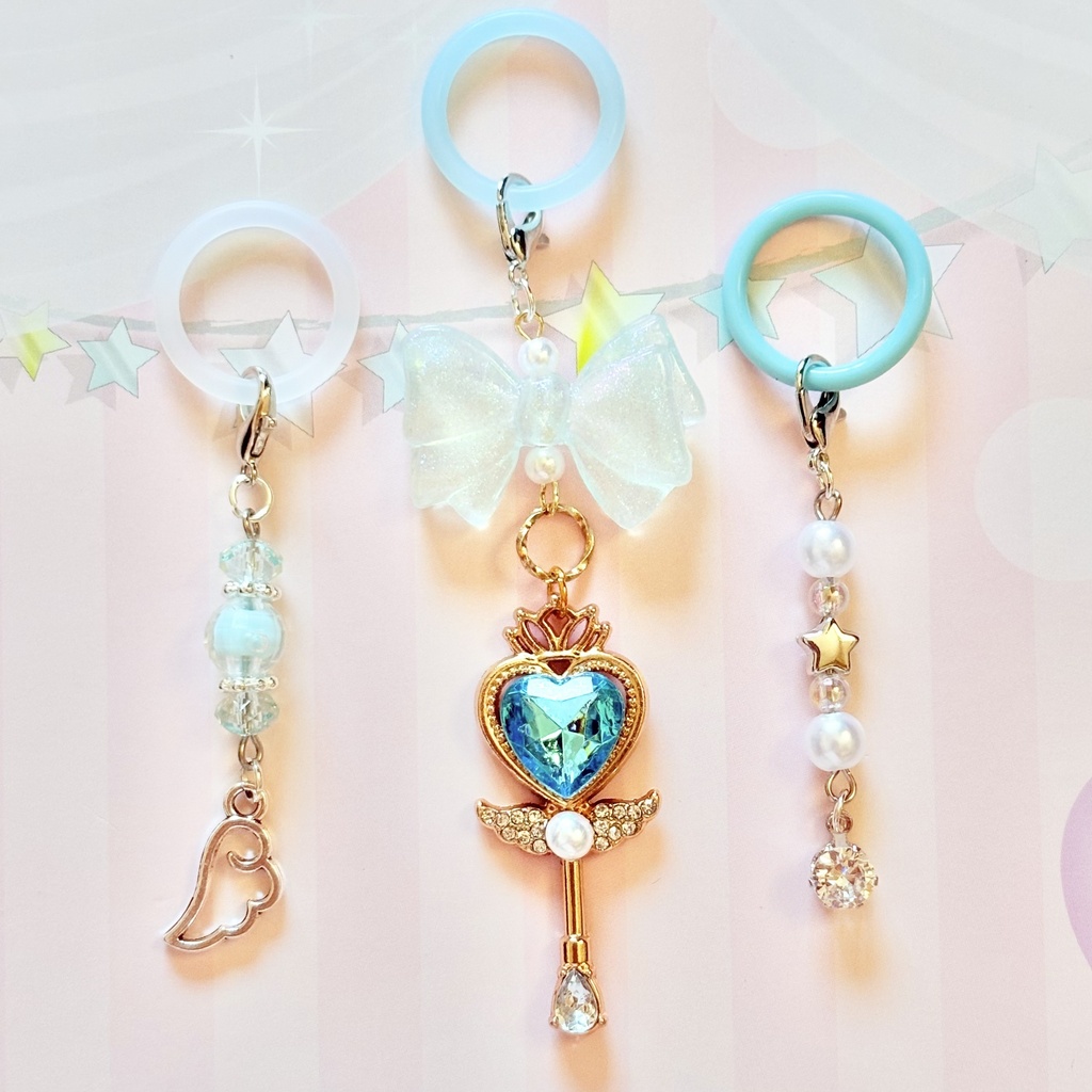 【ハンドメイド品】超カワ‼︎アルティメットエンジェル⭐︎魔法少女のめじるし　水色