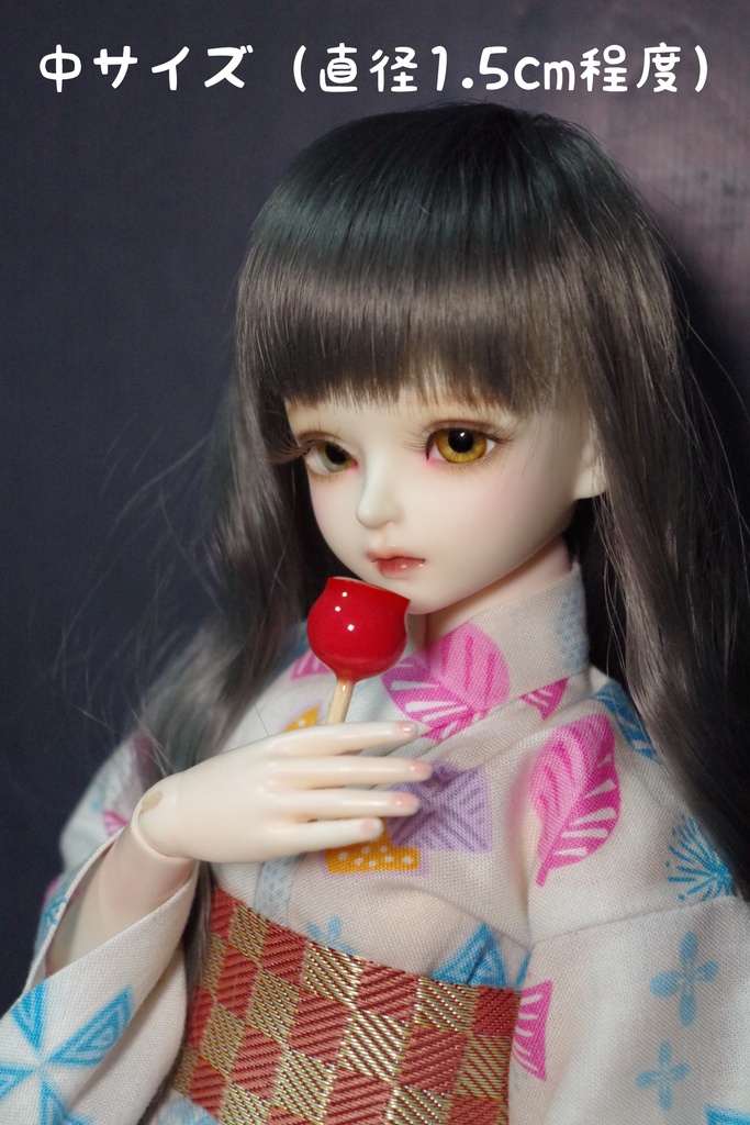 【撮影用小道具】りんご飴【ミニチュア・フェイクスイーツ】