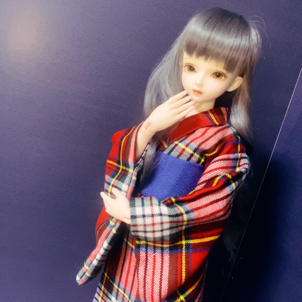 【SDMサイズ】タータンチェックの浴衣セットアップ