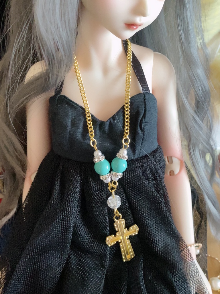 【ドール用】ゴールドのロザリオ【SDM向け】