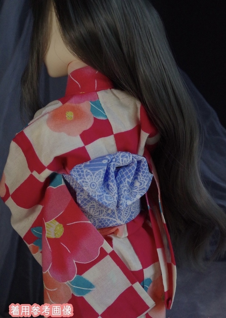 【SDMサイズ】片身替り着物【ドール用】