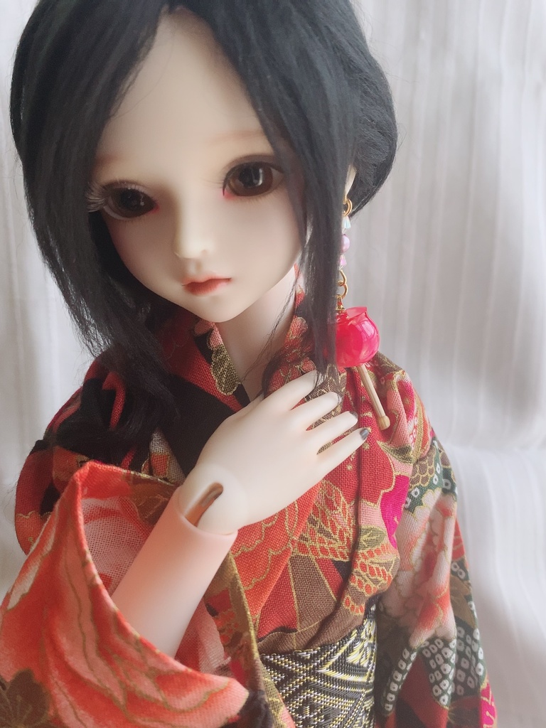 【全12色】りんご飴のイヤリング【ドール向け】