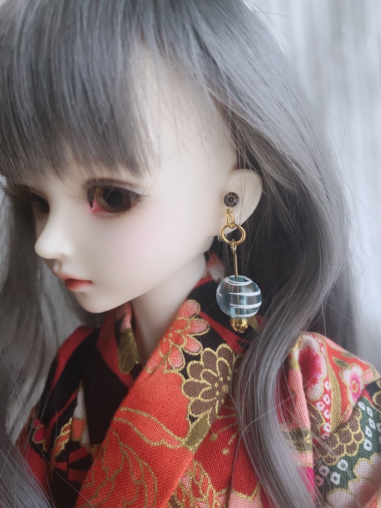 【全3色】水風船のイヤリング【ドール向け】