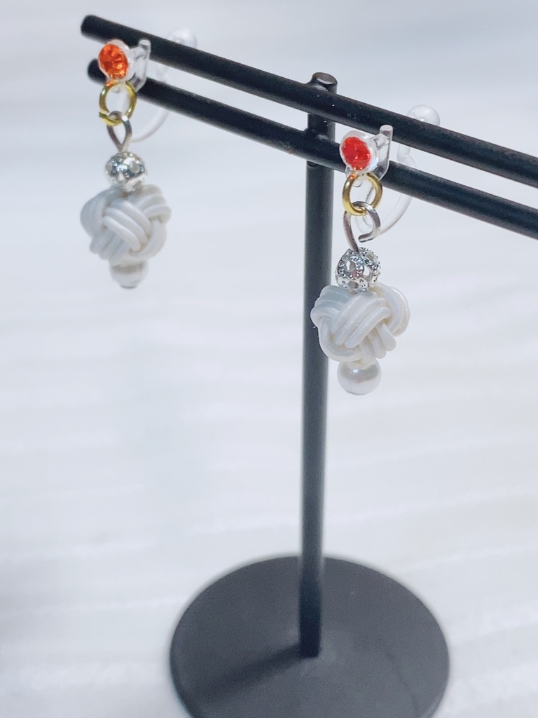 【全4色】玉水引のイヤリング【ドール向け】