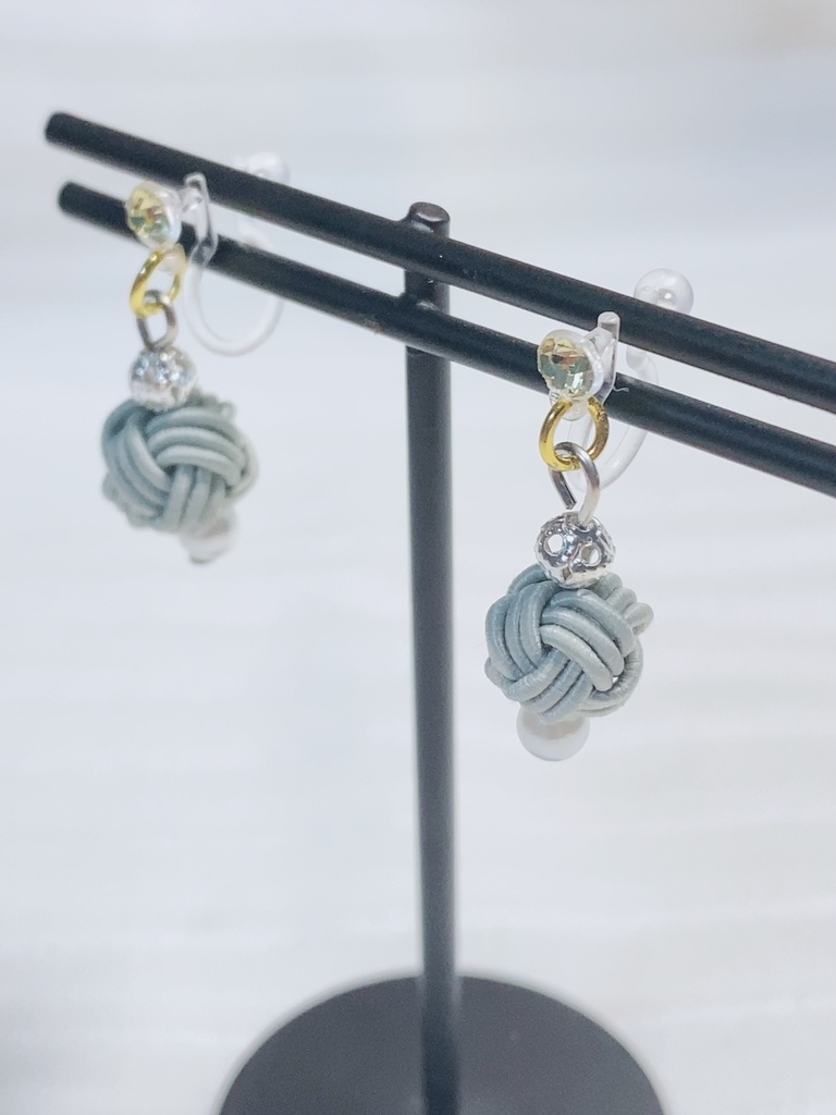 【全4色】玉水引のイヤリング【ドール向け】