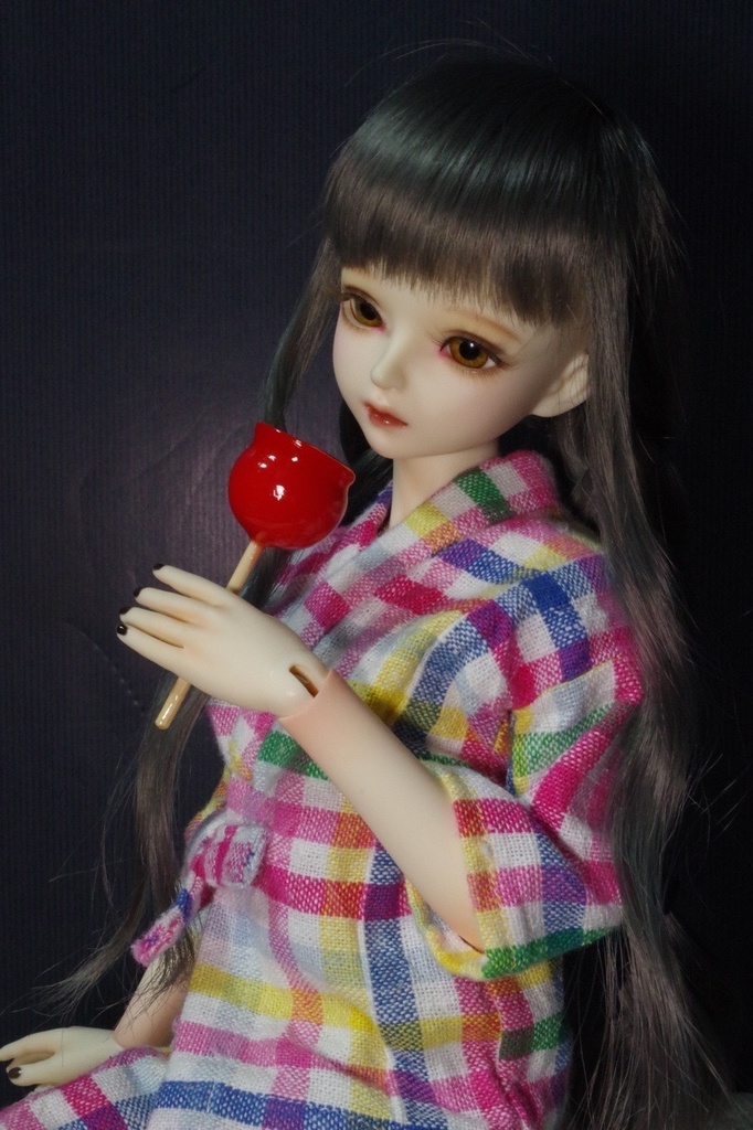 【SDMサイズ】カラフルギンガムの甚平【ドール用】