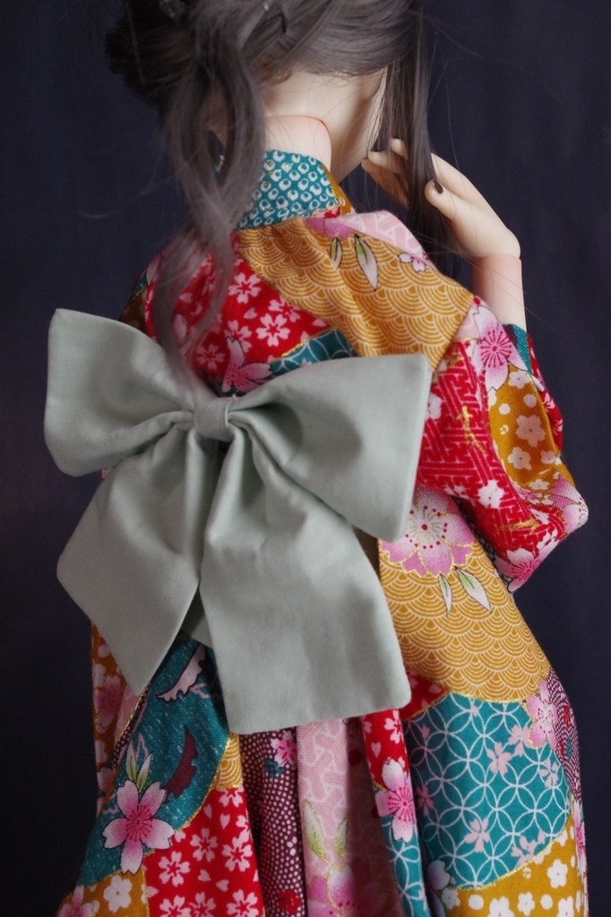 【SDMサイズ】浴衣ドレス ⑤【ドール用】