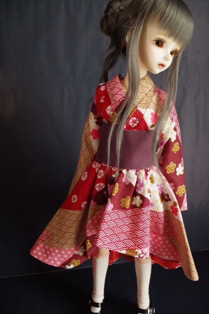 【SDMサイズ】浴衣ドレス ⑦【ドール用】