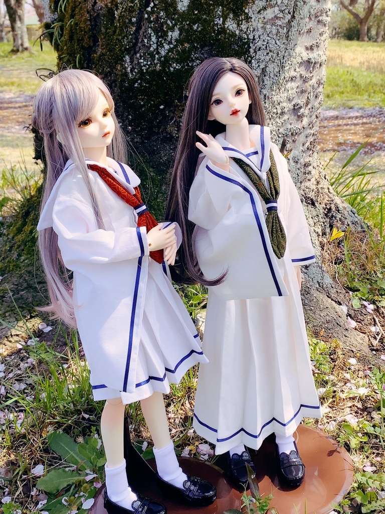 【SDMサイズ】和せぇらぁセットアップ(白ver.)【ドール用】