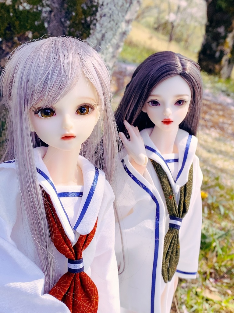 【SDMサイズ】和せぇらぁセットアップ(白ver.)【ドール用】