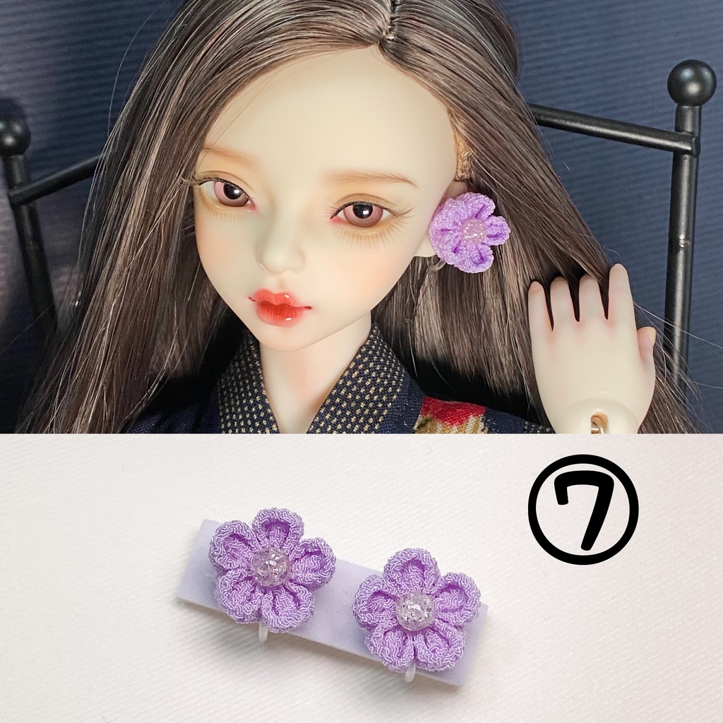 つまみ細工のイヤリング 各種