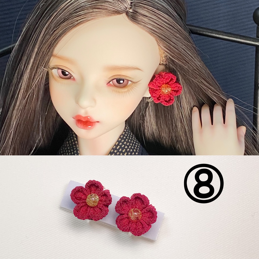 つまみ細工のイヤリング 各種