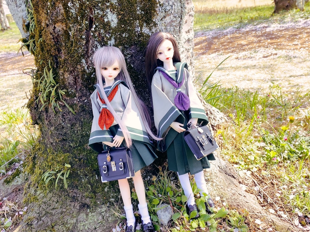 【SDMサイズ】和せぇらぁセットアップ(深緑ver.)【ドール用】