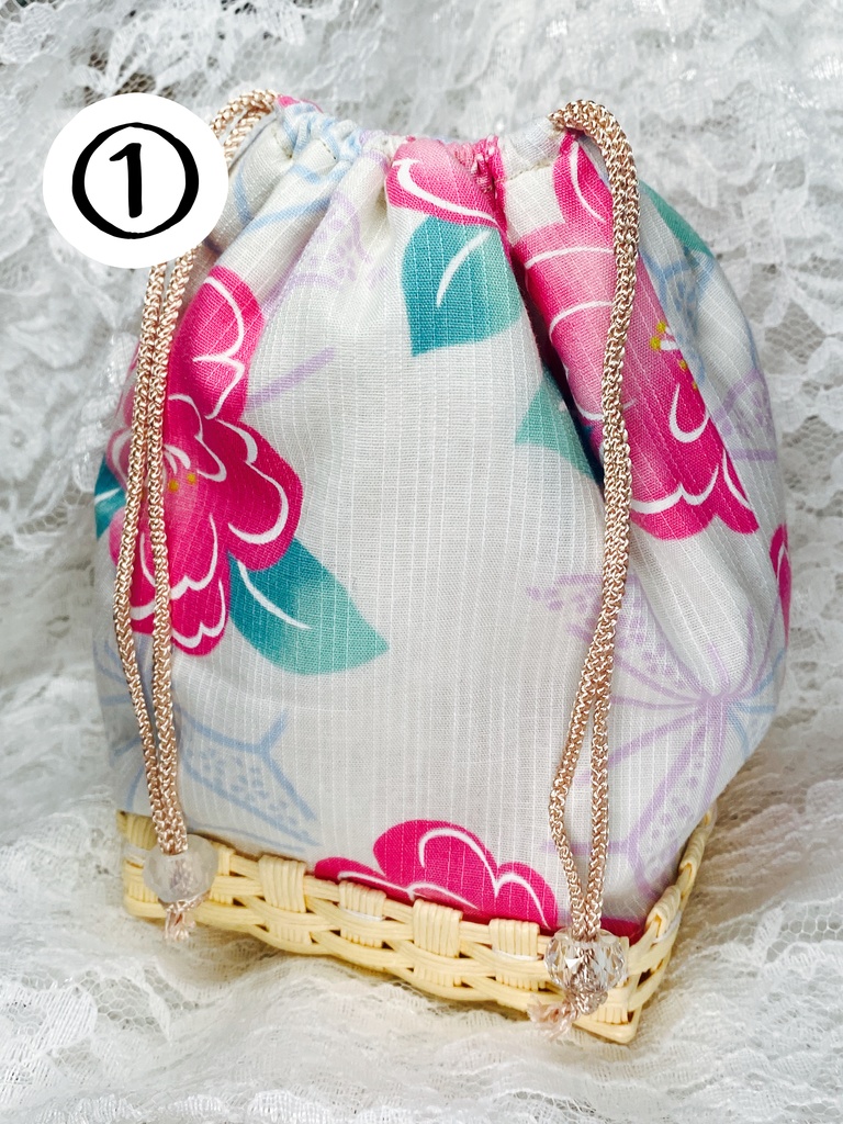 お茶会ANTU(アンティーユ)向け お出かけ巾着