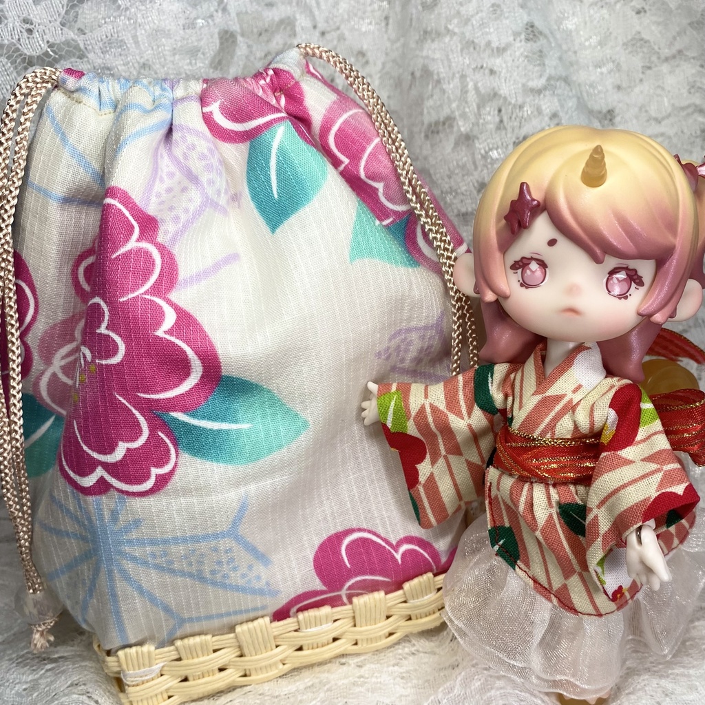 お茶会ANTU(アンティーユ)向け お出かけ巾着