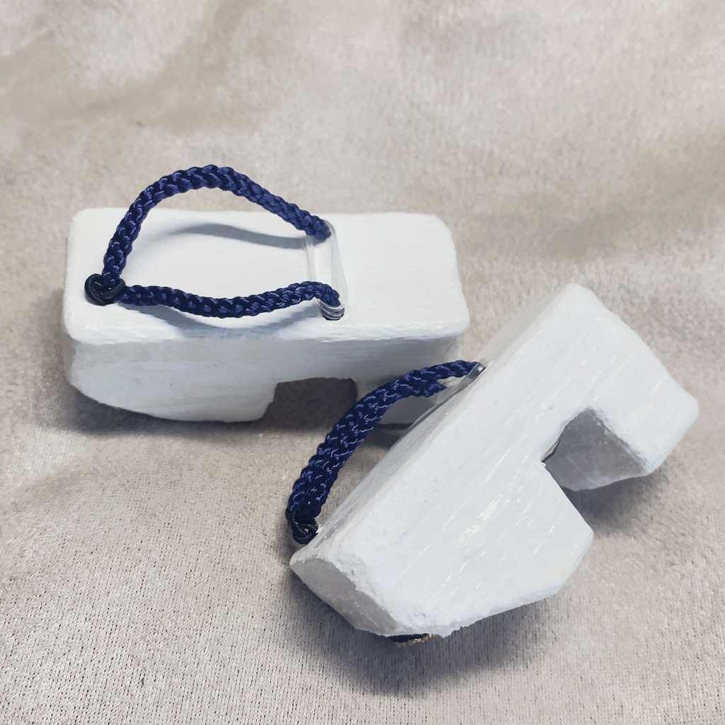 【SDM・MDDサイズ】下駄足じゃなくても履ける下駄(シロ)【ドール用】