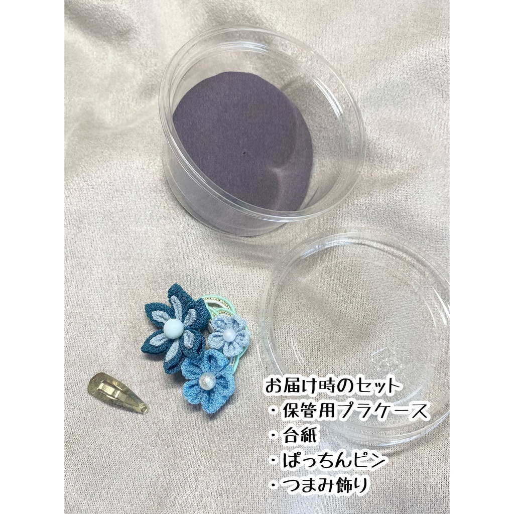 【7〜8インチ推奨】つまみ細工の髪飾り【ドール用】