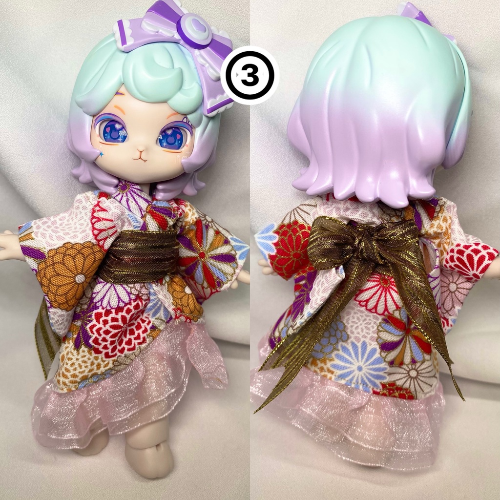 【1/12サイズ】浴衣ドレス【ドール用】