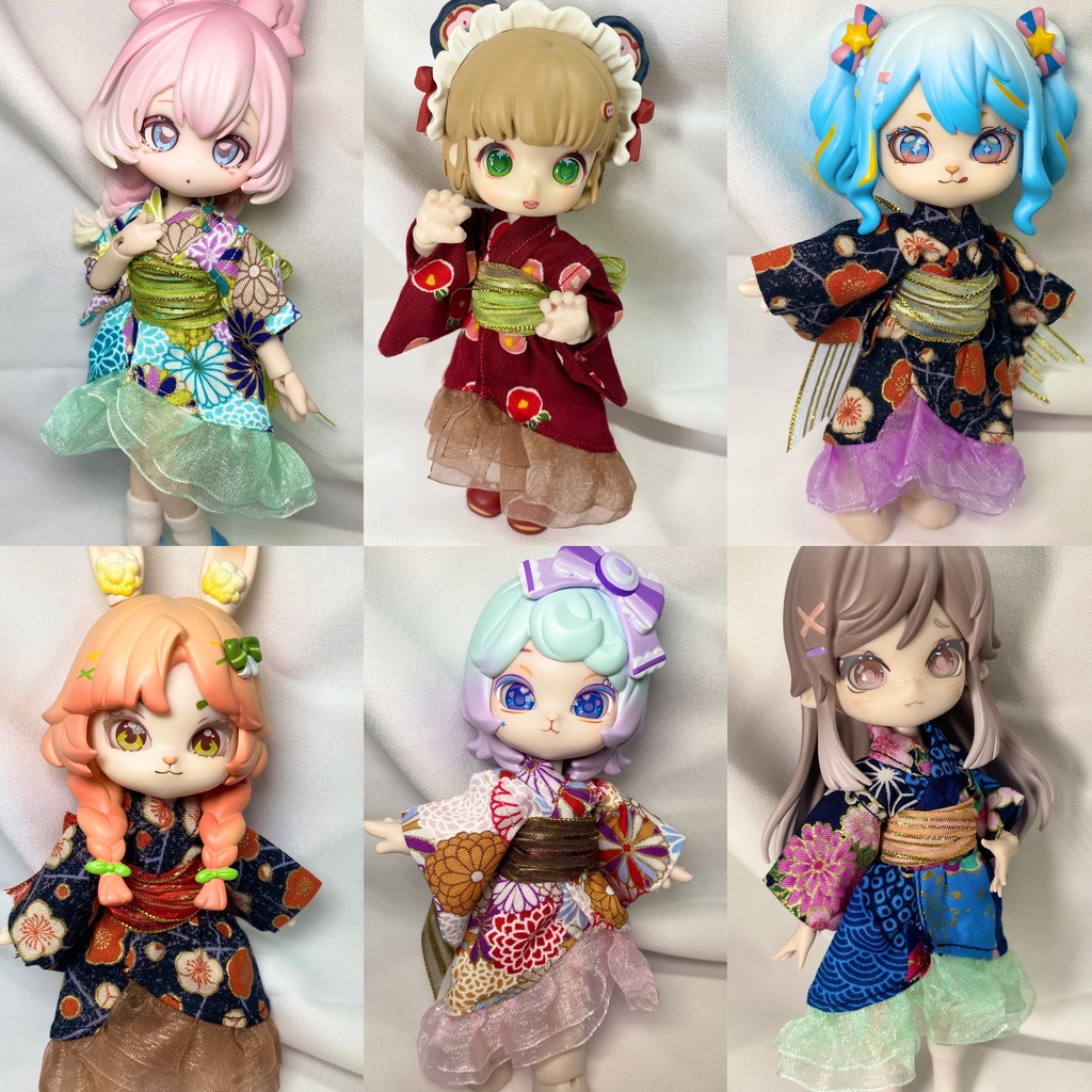 【1/12サイズ】浴衣ドレス【ドール用】
