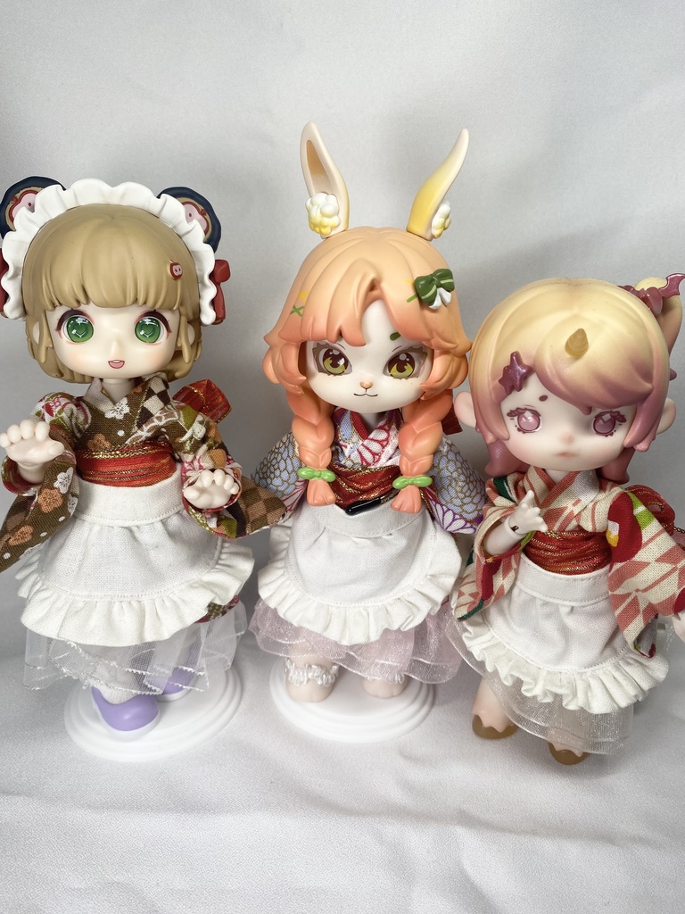 【1/12サイズ】フリルエプロン【ドール用】