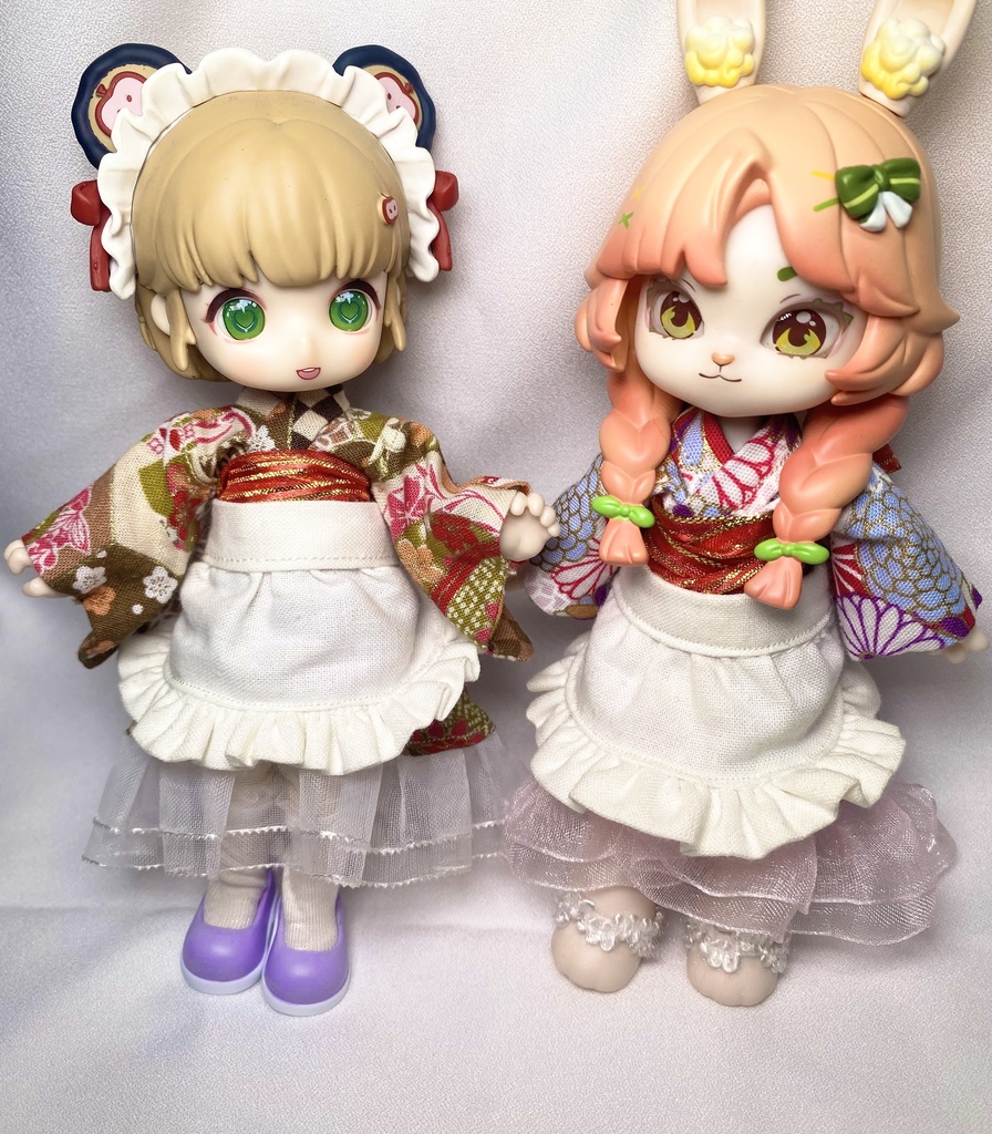 【1/12サイズ】フリルエプロン【ドール用】