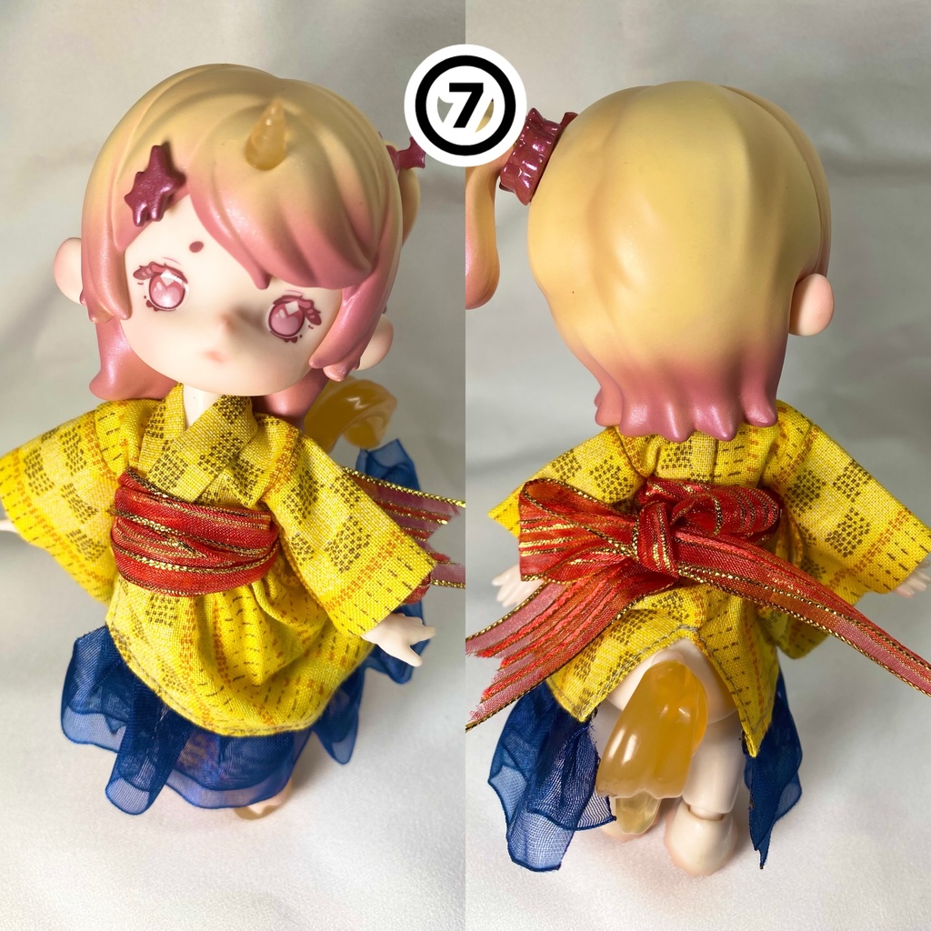 お茶会ANTU(アンティーユ)向け 浴衣ドレス【ドール用】