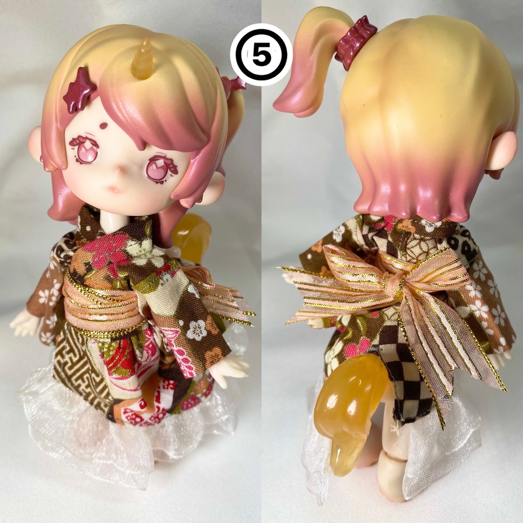 お茶会ANTU(アンティーユ)向け 浴衣ドレス【ドール用】