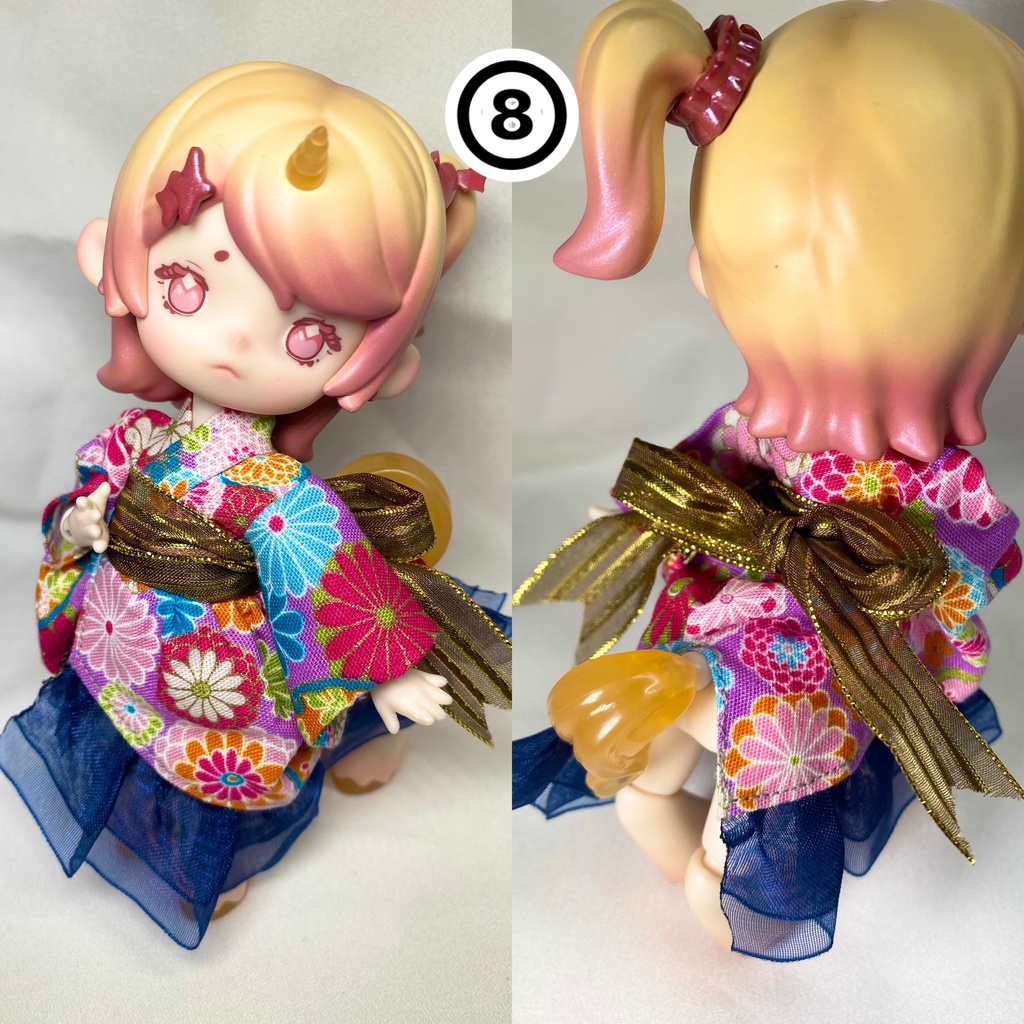 お茶会ANTU(アンティーユ)向け 浴衣ドレス【ドール用】