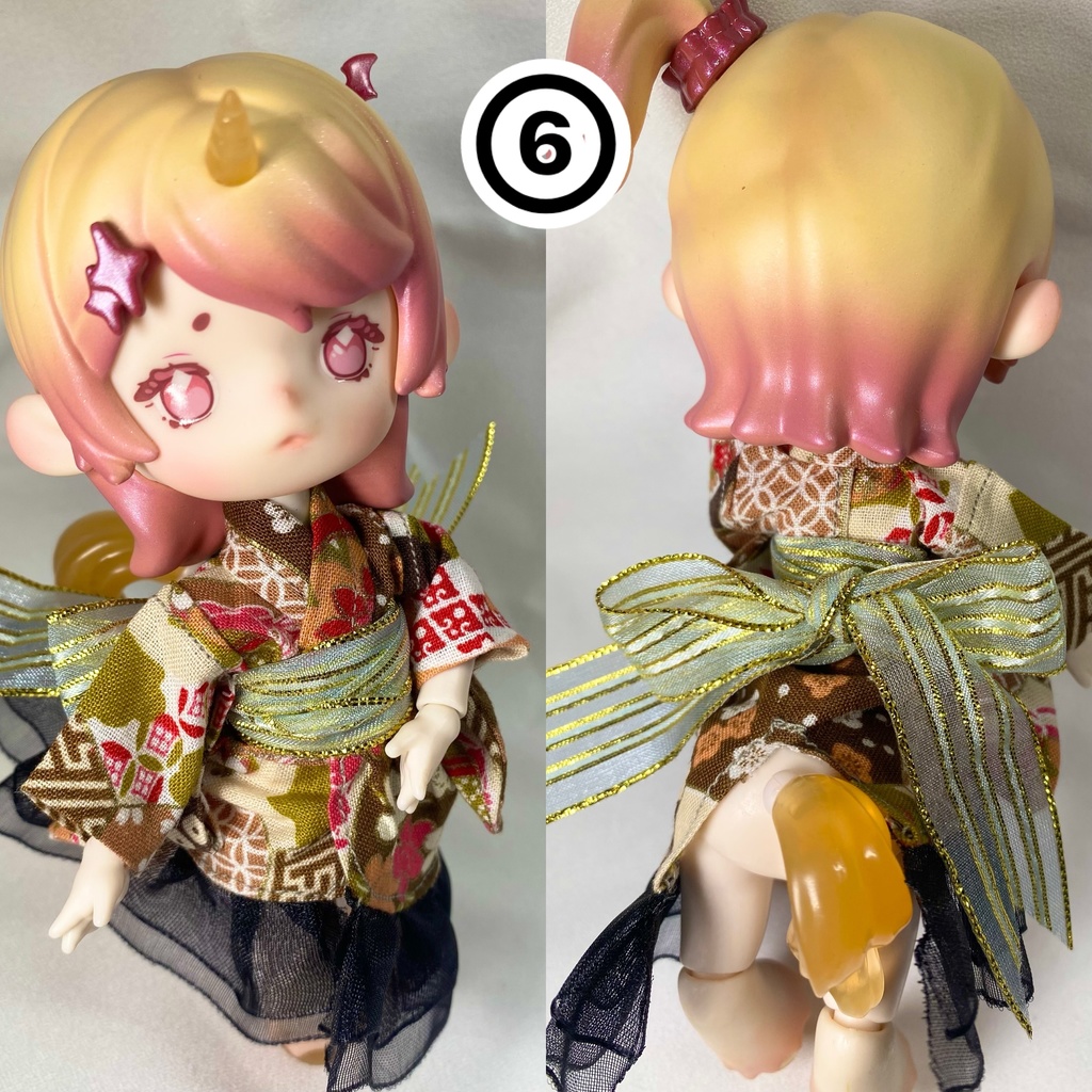 お茶会ANTU(アンティーユ)向け 浴衣ドレス【ドール用】