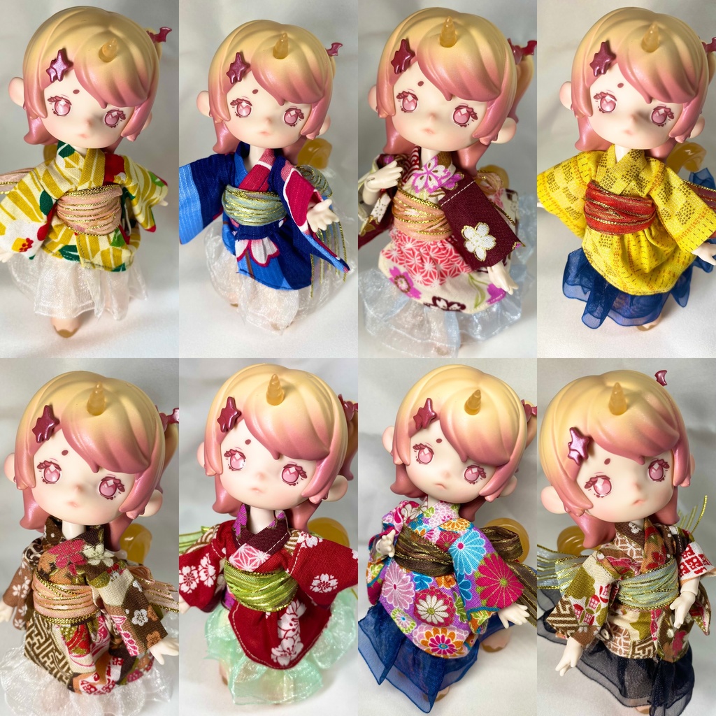 お茶会ANTU(アンティーユ)向け 浴衣ドレス【ドール用】