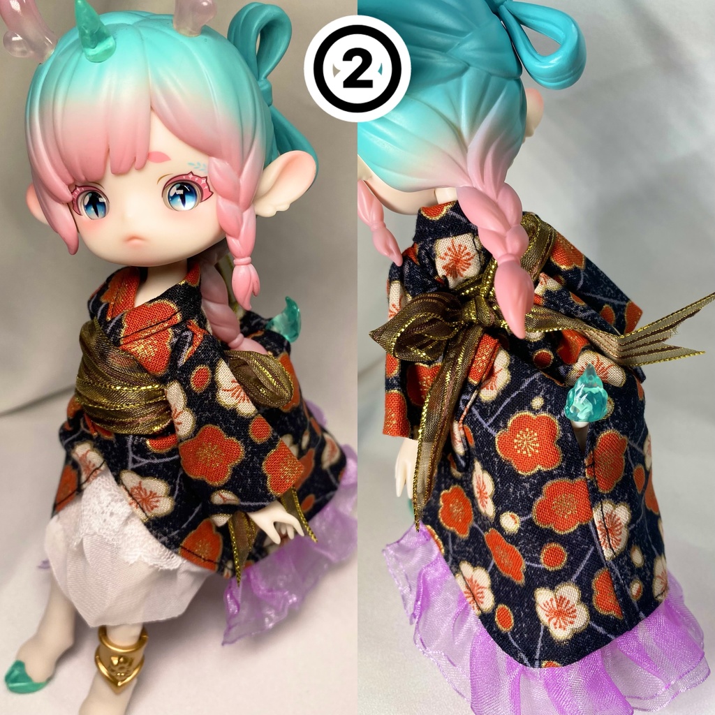 鹿ANTU(アンティーユ)用 浴衣ドレスセット【ドール用】