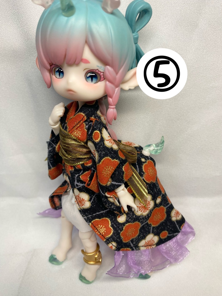 鹿ANTU(アンティーユ)用 浴衣ドレスセット【ドール用】