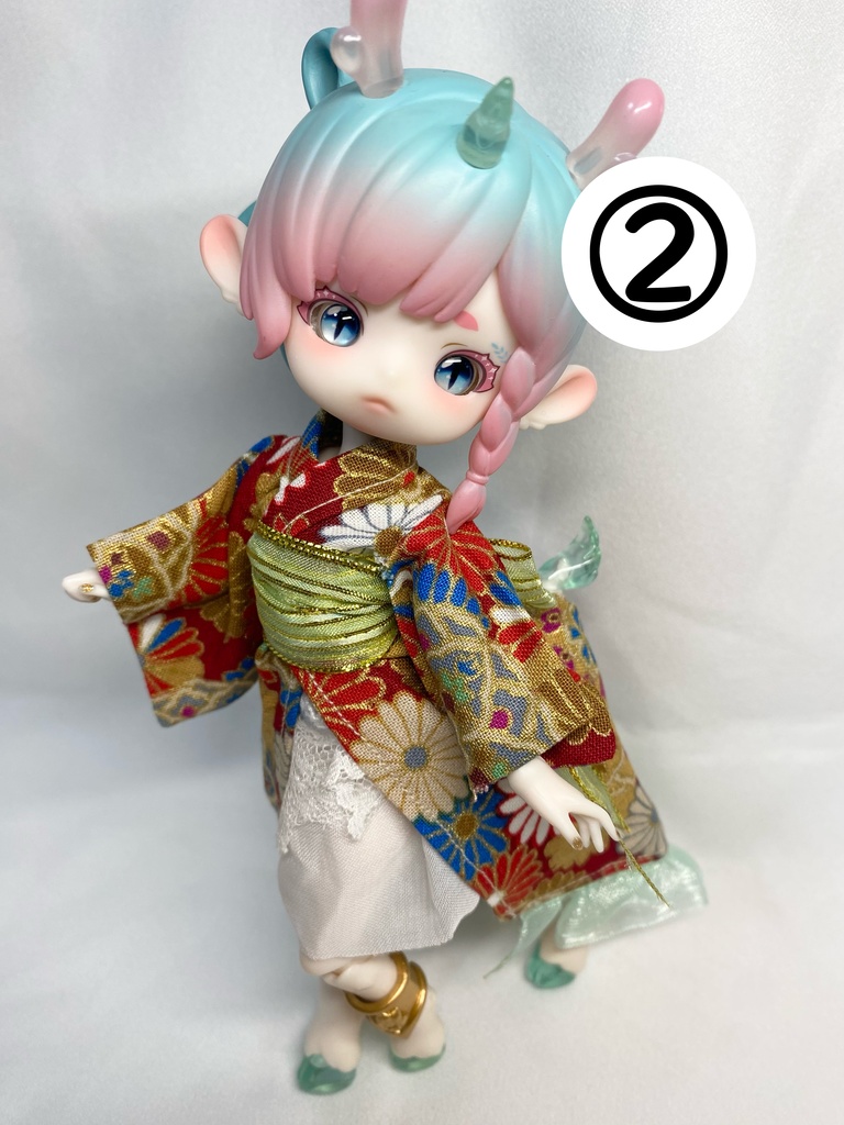 鹿ANTU(アンティーユ)用 浴衣ドレスセット【ドール用】