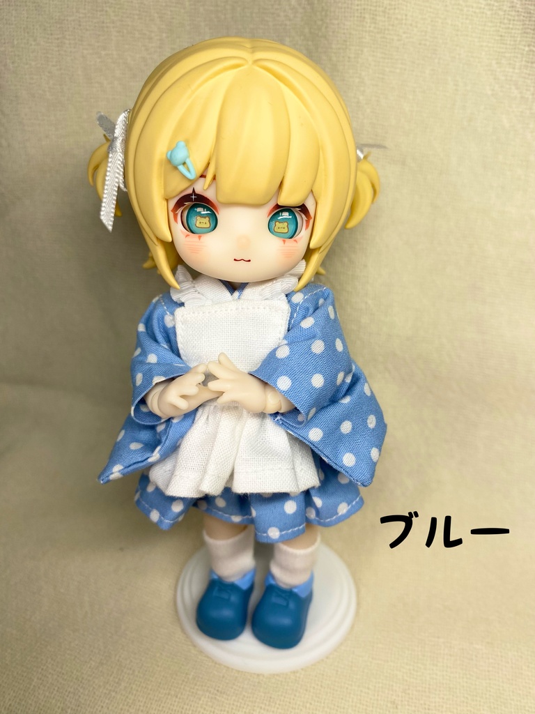 【ドール用】浴衣エプロンドレスセット【1/12サイズ】