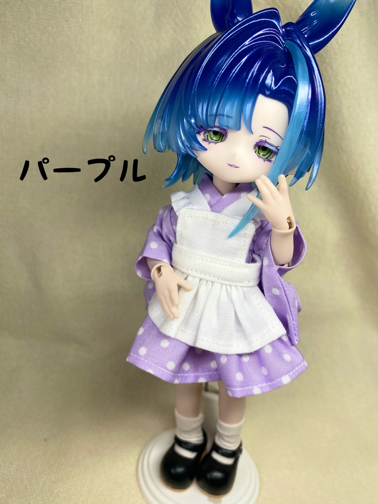 【ドール用】浴衣エプロンドレスセット【1/12サイズ】