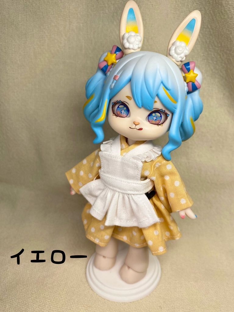 【ドール用】浴衣エプロンドレスセット【1/12サイズ】