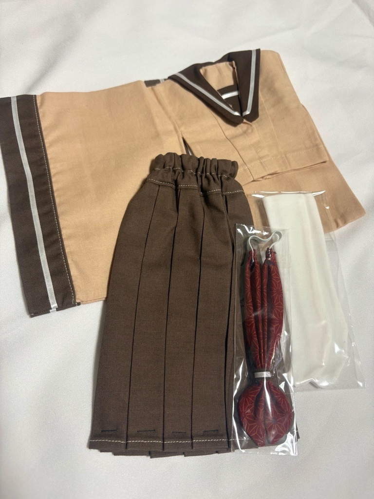 ※在庫限り【1/4ドールサイズ】和せぇらぁセットアップ(ブラウンver.)【ドール用】