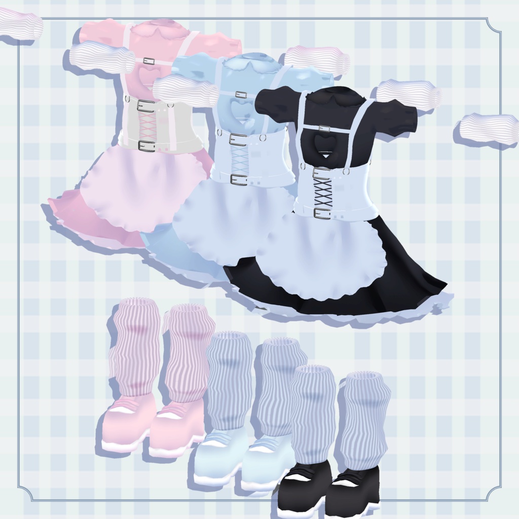 【こまどアバター対応】ハートメイド