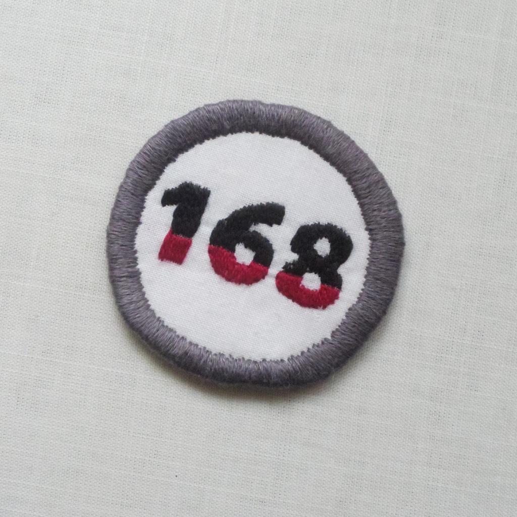 刀剣乱舞*刀帳番号ワッペン○ブローチorキーホルダー