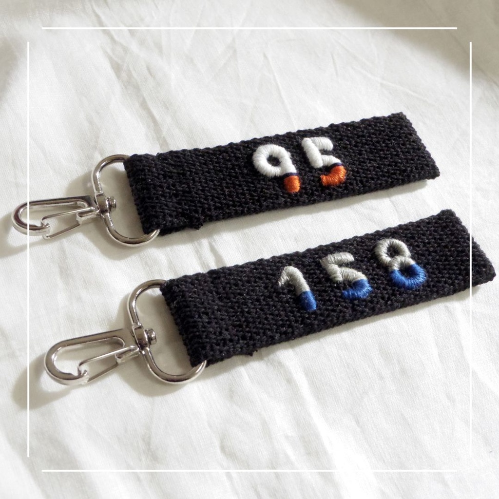 刀剣乱舞＊刀帳番号刺繍タグキーホルダー