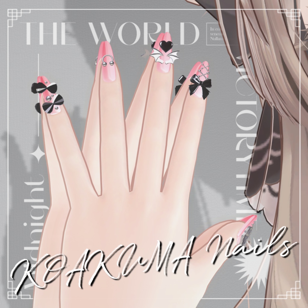 【free】こあくまネイル