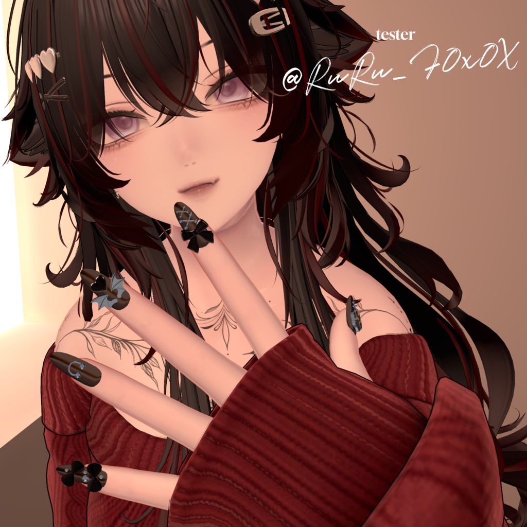 【free】こあくまネイル