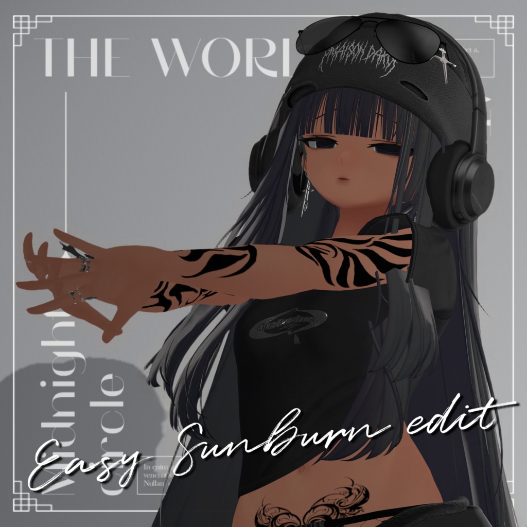 【全アバター導入可】異色肌マテリアル