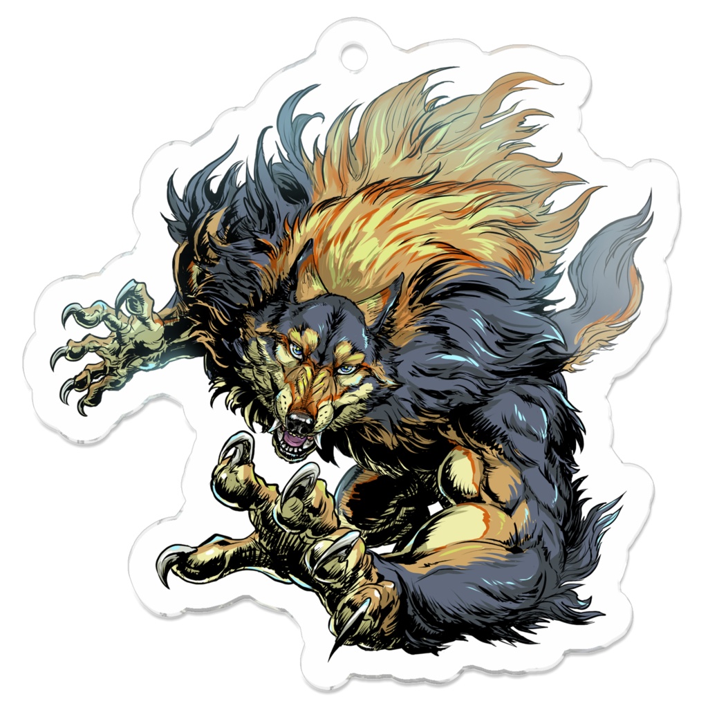 Werewolf Gold アクリルキーホルダー